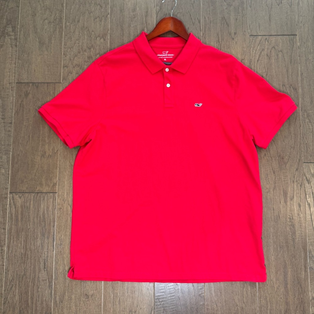 Vineyard Vines Vibrant Red Polo Shirt